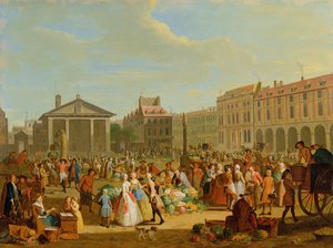 Covent Garden, cca 1726 (olej na mědi)